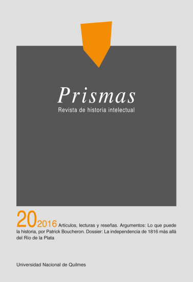 					Ver Vol. 20 Núm. 2 (2016): Prismas. Revista de historia intelectual
				