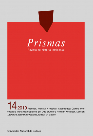 					Ver Vol. 14 Núm. 1 (2010): Prismas. Revista de historia intelectual
				