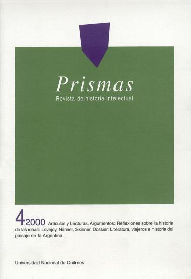 					Ver Vol. 4 Núm. 1 (2000): Prismas - Revista de historia intelectual
				