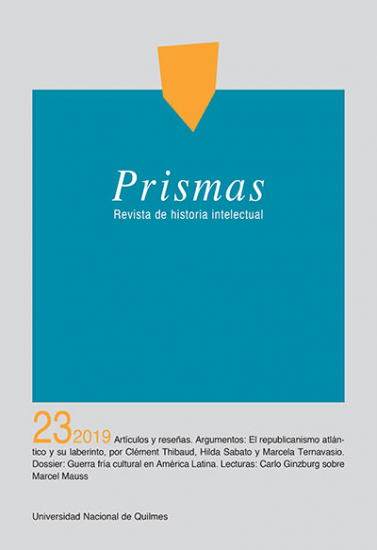 					Ver Vol. 23 Núm. 1 (2019): Prismas - Revista de historia intelectual
				